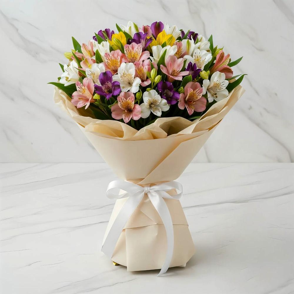 Букет цветов из: Альстромерии в Ясном Ставропольского края