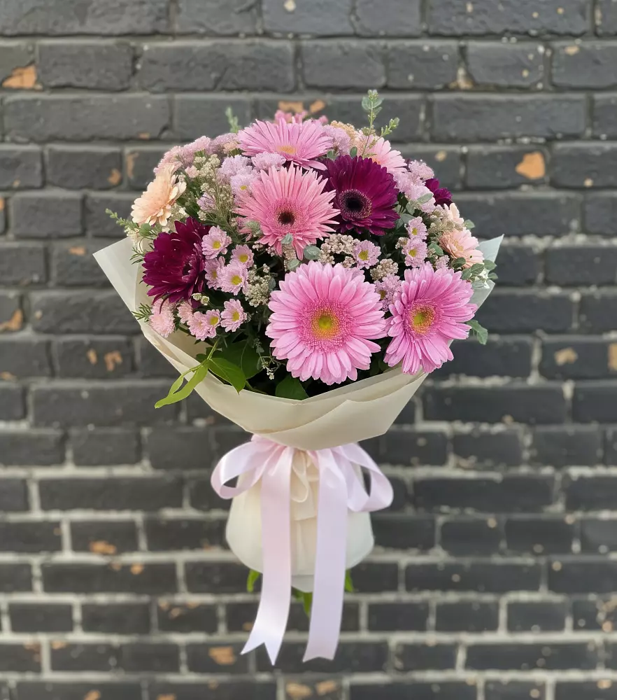 Букет цветов из: Герберы и Хризантемы в Ясном Ставропольского края