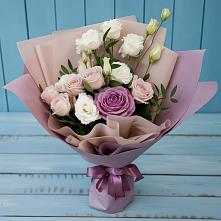 Букет цветов из:  Розы и Лизиантусы в Ясном Ставропольского края