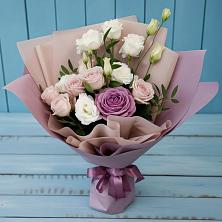 Букет цветов из:  Розы и Лизиантусы в Ясном Ставропольского края