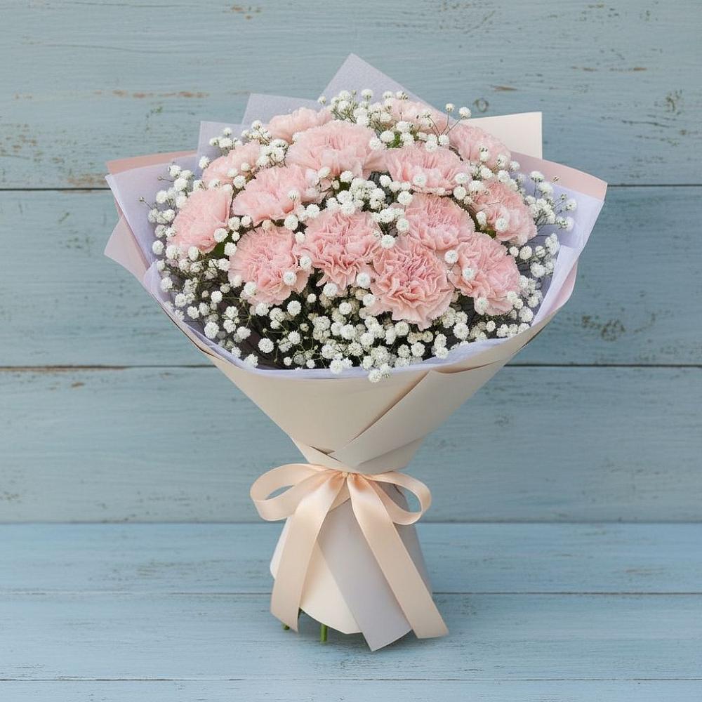 Букет цветов из: Гвоздики в Ясном Ставропольского края