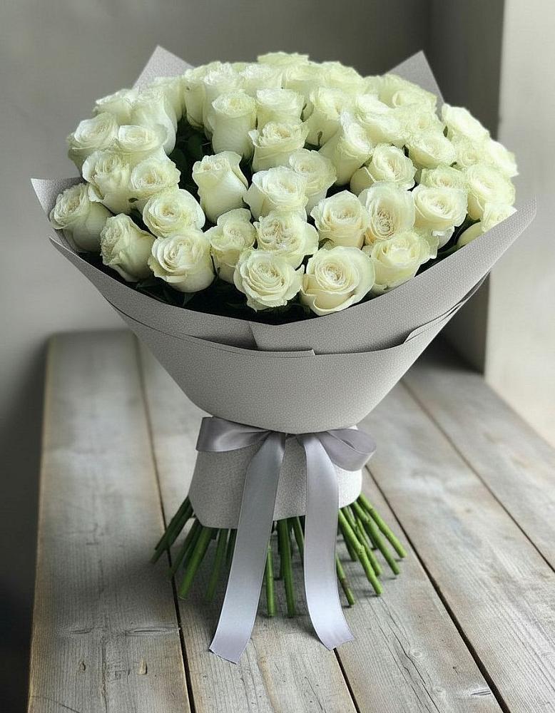 Букет 35 Белых роз в Ясном Ставропольского края