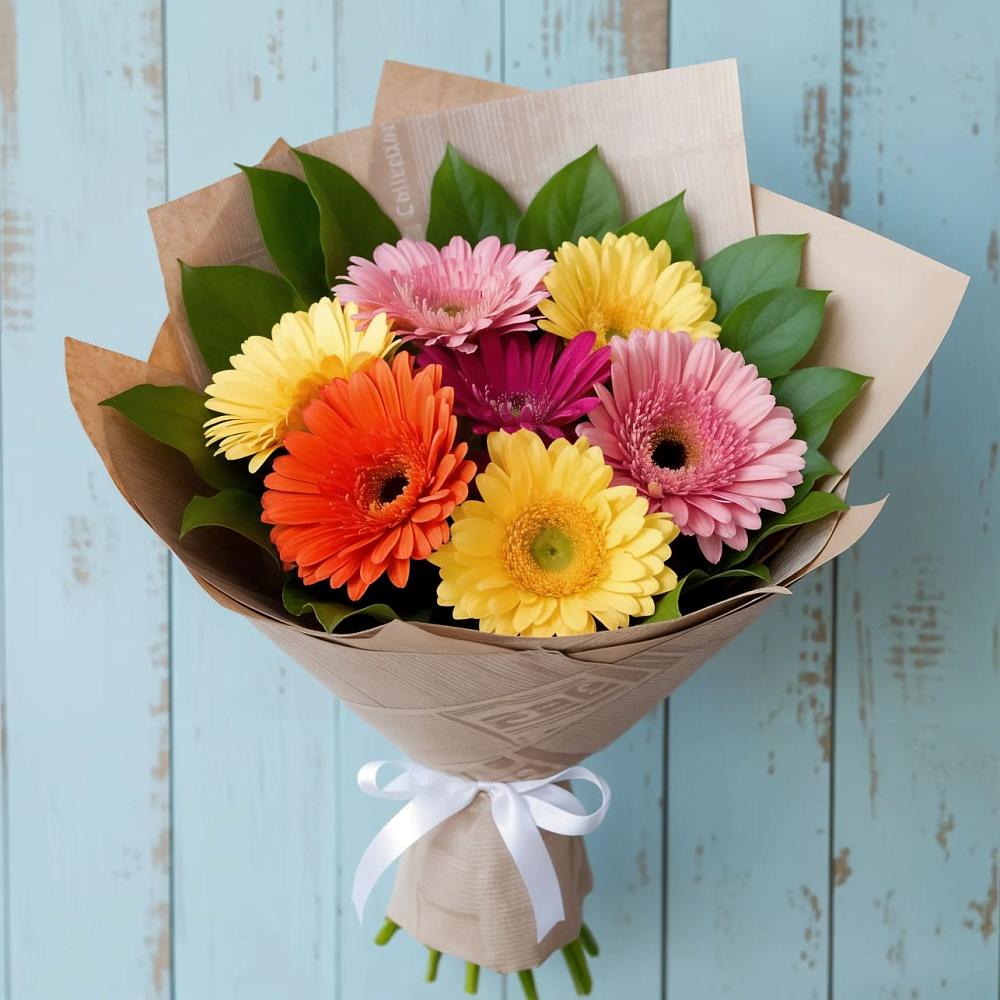 Букет цветов из: Герберы в Ясном Ставропольского края
