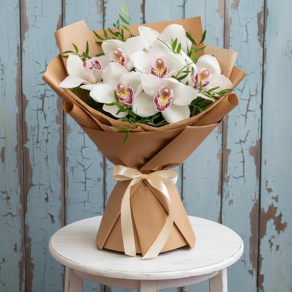 Букет цветов из: Орхидеи и Розы в Ясном Ставропольского края