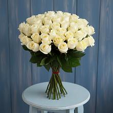 Букет 51 Белая роза Эдлесс Лав #REPLACE_PRED# Ясном Ставропольского края