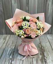 Букет цветов из:  Гвоздики, Розы и Хризантемы #REPLACE_PRED# Ясном Ставропольского края