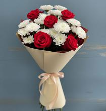 Букет цветов из:  Розы и Хризантемы #REPLACE_PRED# Ясном Ставропольского края