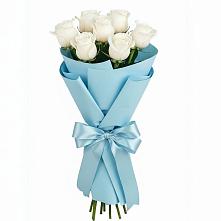 Букет 7 белых роз Проуд в Ясном Ставропольского края