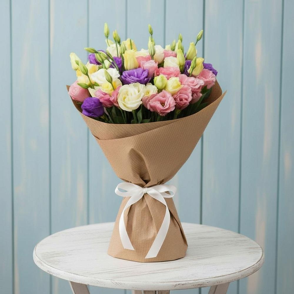 Букет цветов из: Лизиантусы в Ясном Ставропольского края