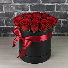 Цветочная композиция из Розы в шляпной коробке в Ясном Ставропольского края