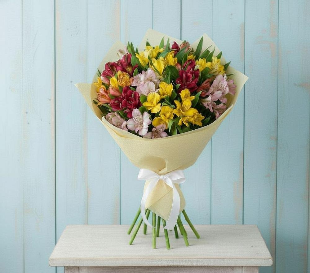 Букет цветов из: Альстромерии в Ясном Ставропольского края
