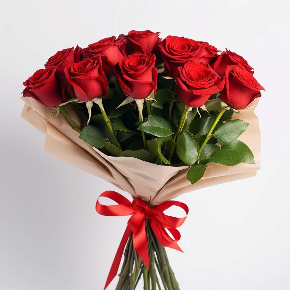 Букет 11 Красных роз Эдлесс Лав в Ясном Ставропольского края