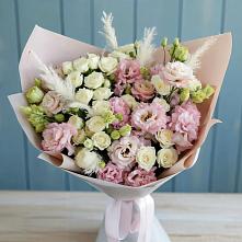 Букет цветов из:  Альстромерии и Розы в Ясном Ставропольского края