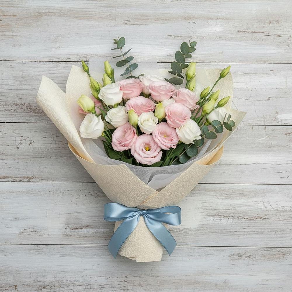 Букет цветов из: Лизиантусы в Ясном Ставропольского края